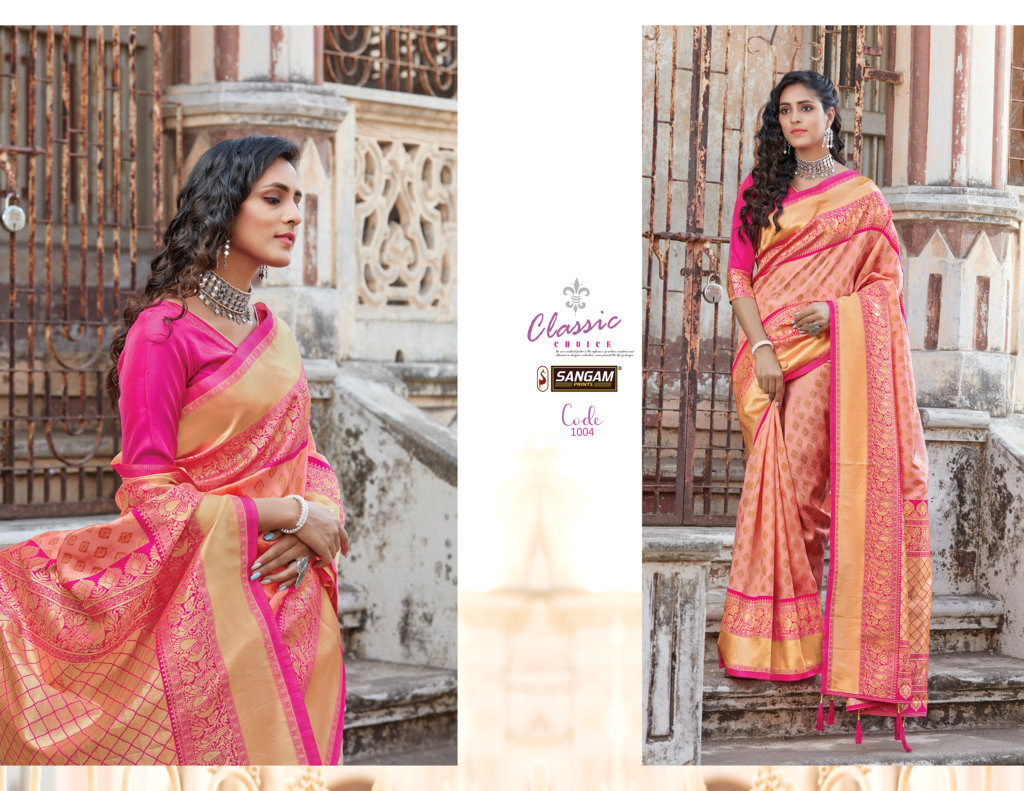 Sangam Presents Goori Zari Weaving Silk Sarees