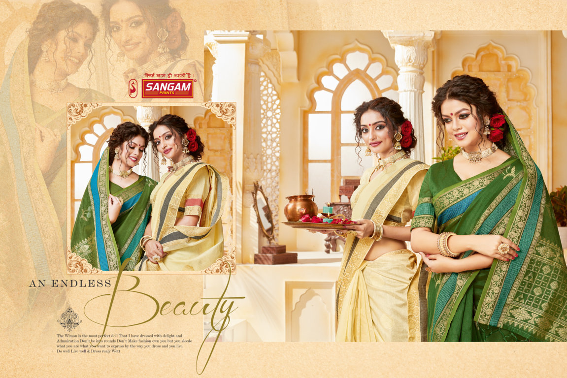 Sangam Presents Indian Handloom Cotton Handloom Sarees