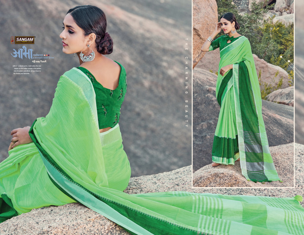 Sangam Presents Kaaya Linen Sarees