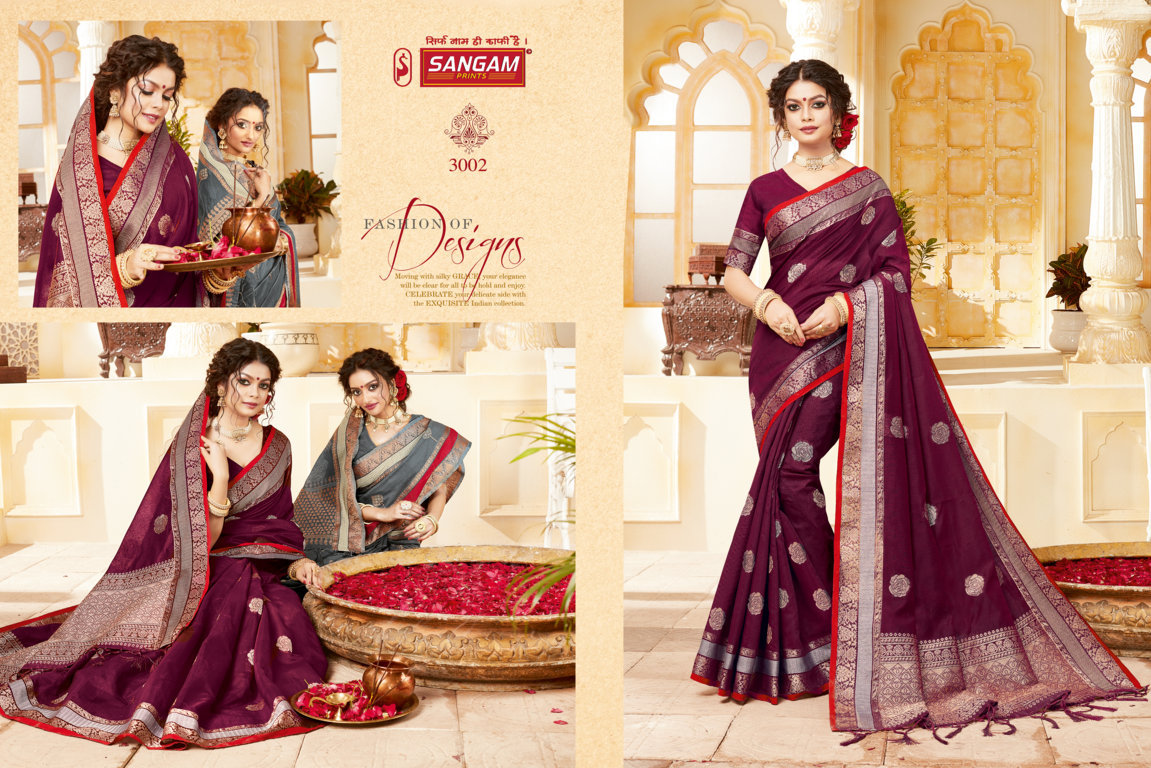 Sangam Presents Indian Handloom Cotton Handloom Sarees
