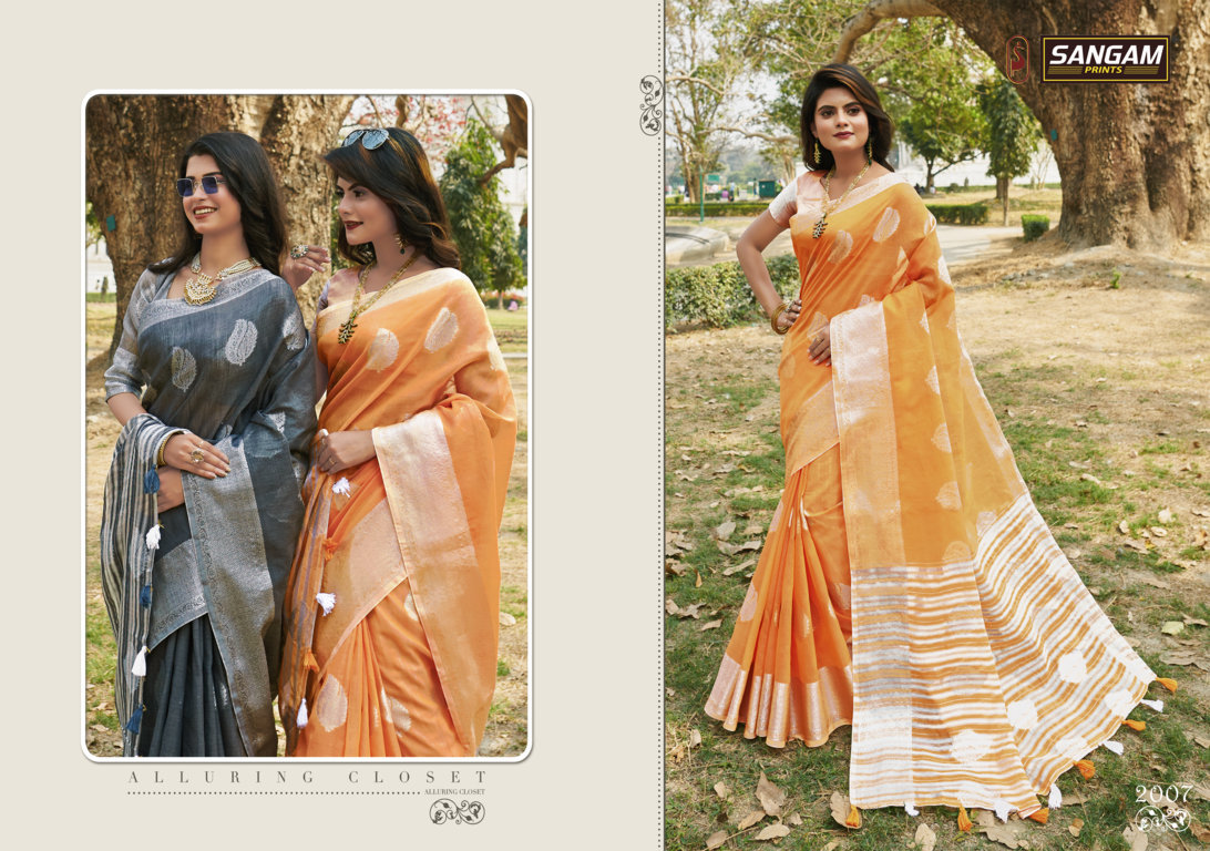 Sangam Presents Pankhudi-3 Sarees Collection