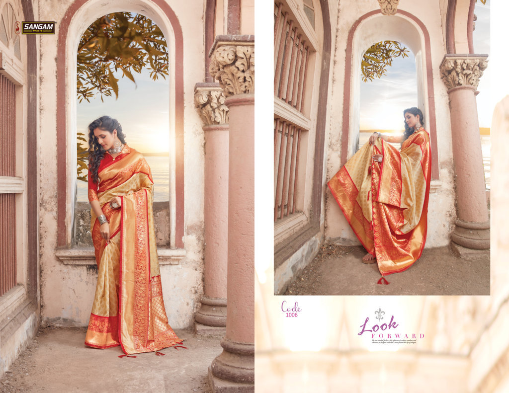 Sangam Presents Goori Zari Weaving Silk Sarees