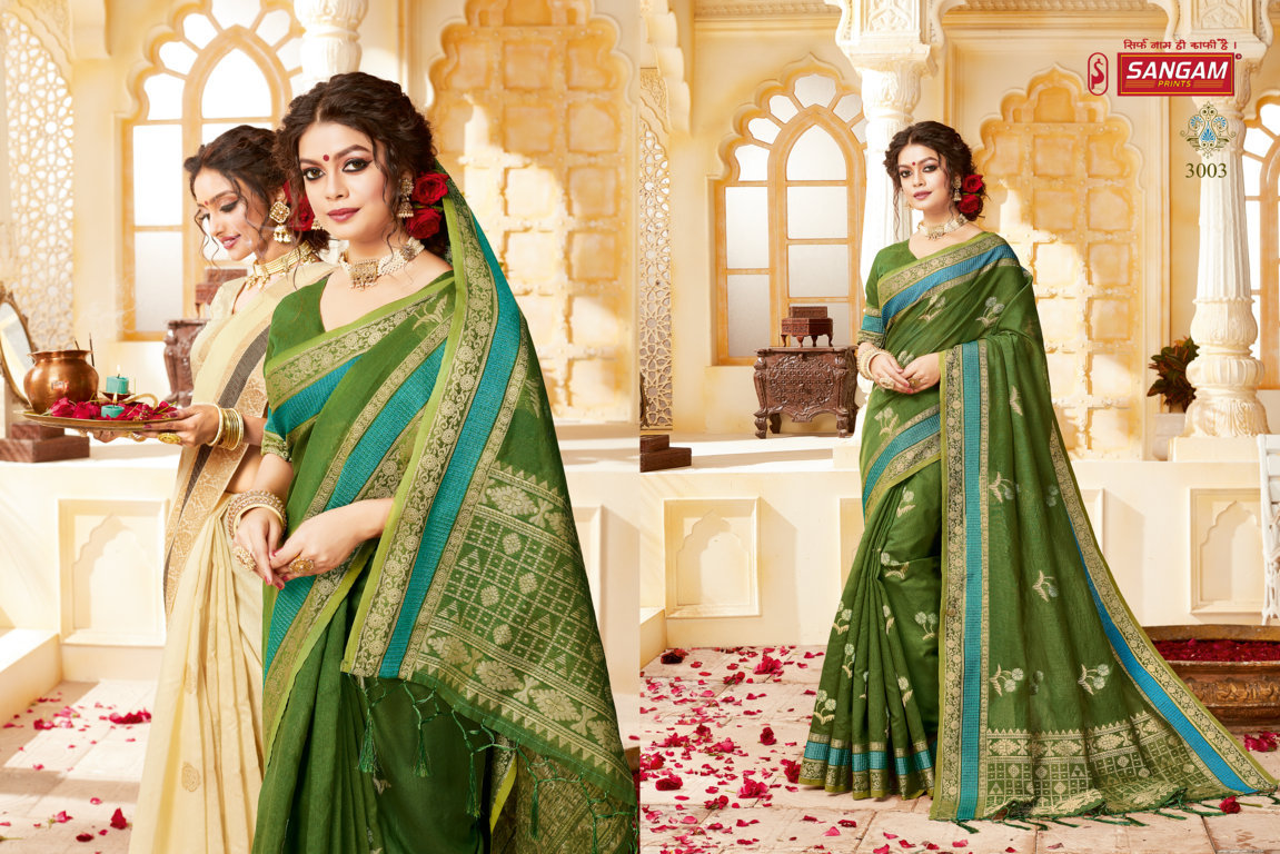 Sangam Presents Indian Handloom Cotton Handloom Sarees