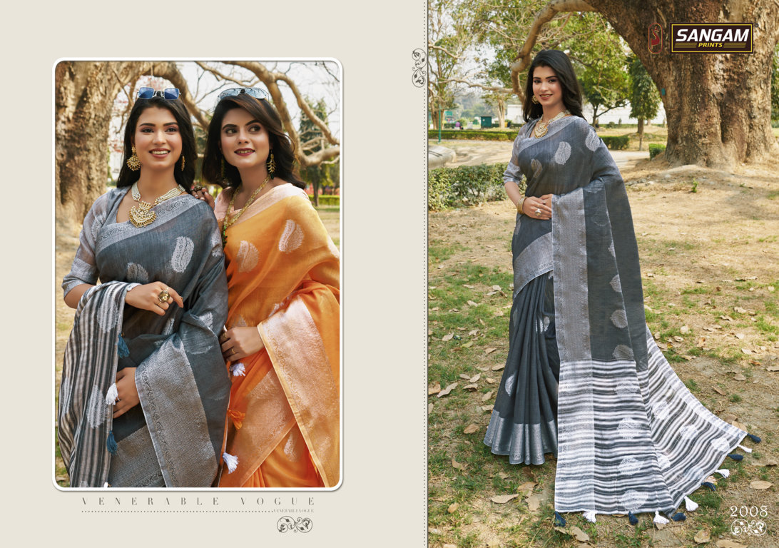 Sangam Presents Pankhudi-3 Sarees Collection