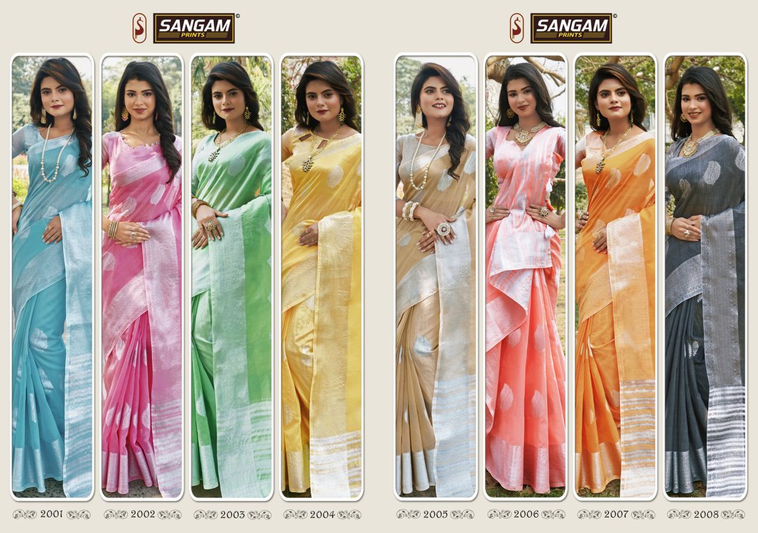 Sangam Presents Pankhudi-3 Sarees Collection