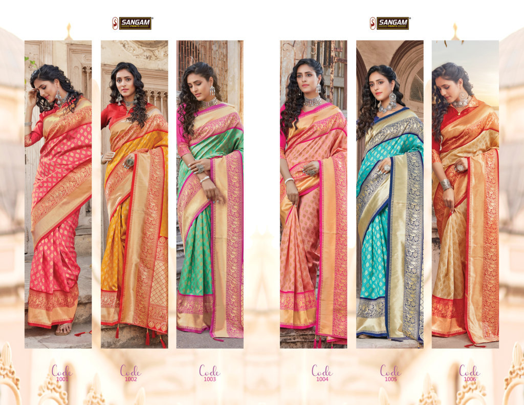 Sangam Presents Goori Zari Weaving Silk Sarees