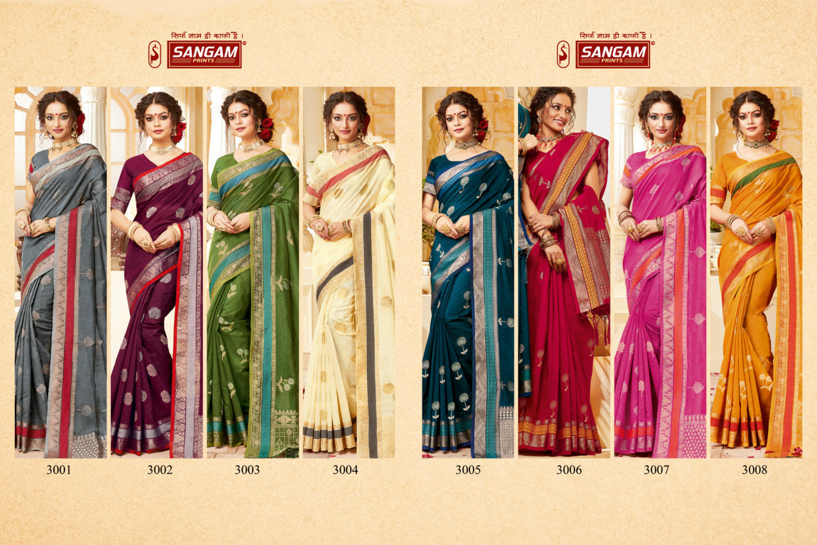 Sangam Presents Indian Handloom Cotton Handloom Sarees