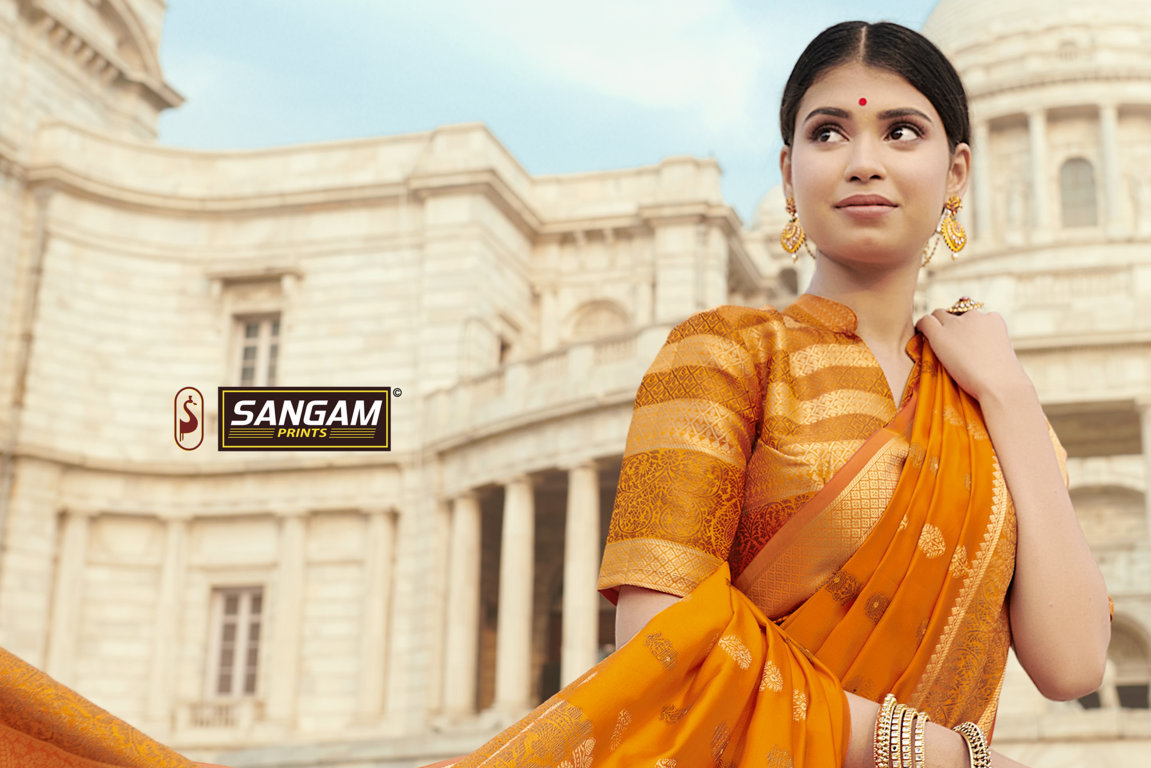 Sangam Presents Sanjana Zari Weaving Silk Sarees