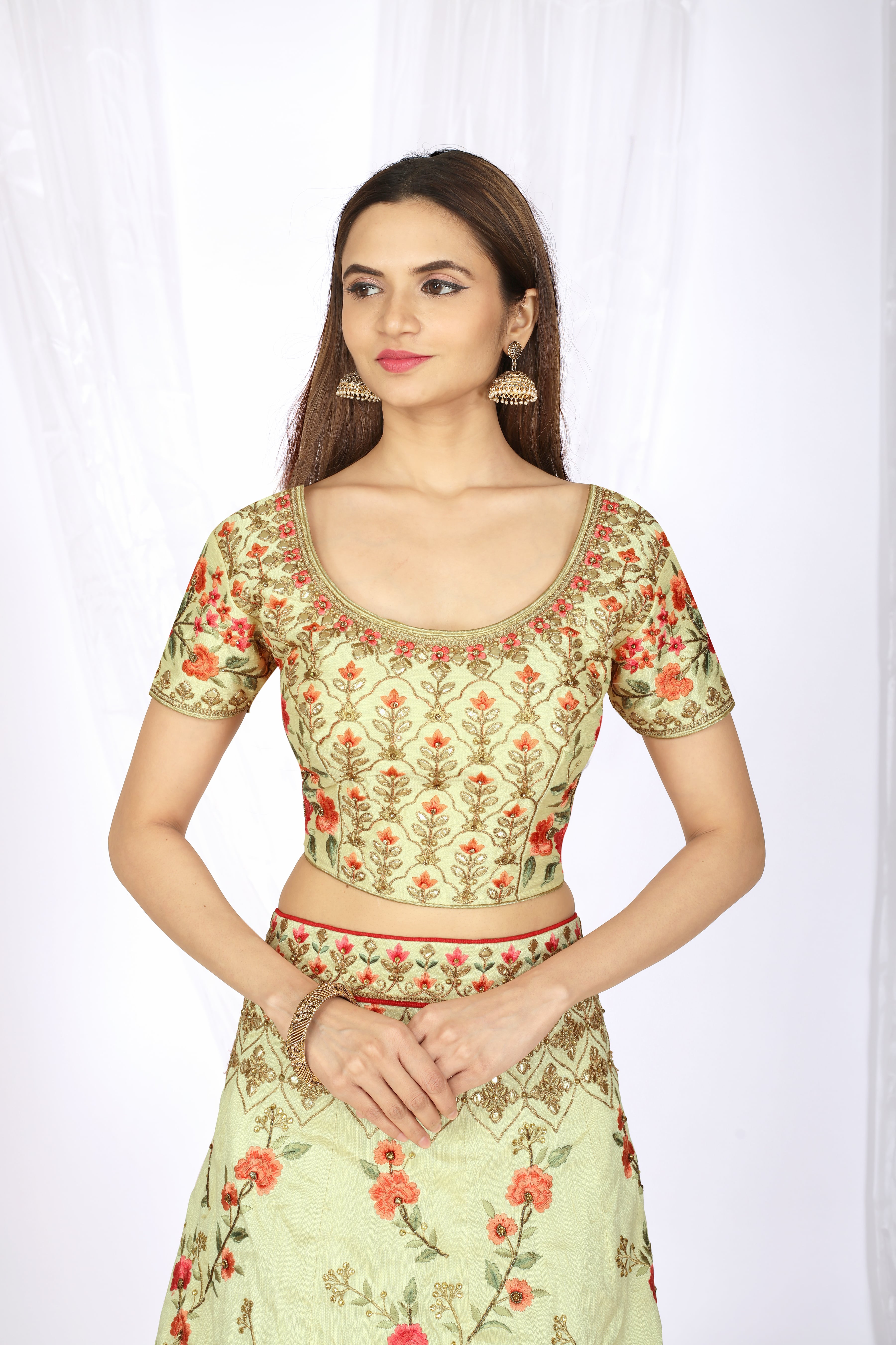 Light Green Wholesale Lehenga Choli