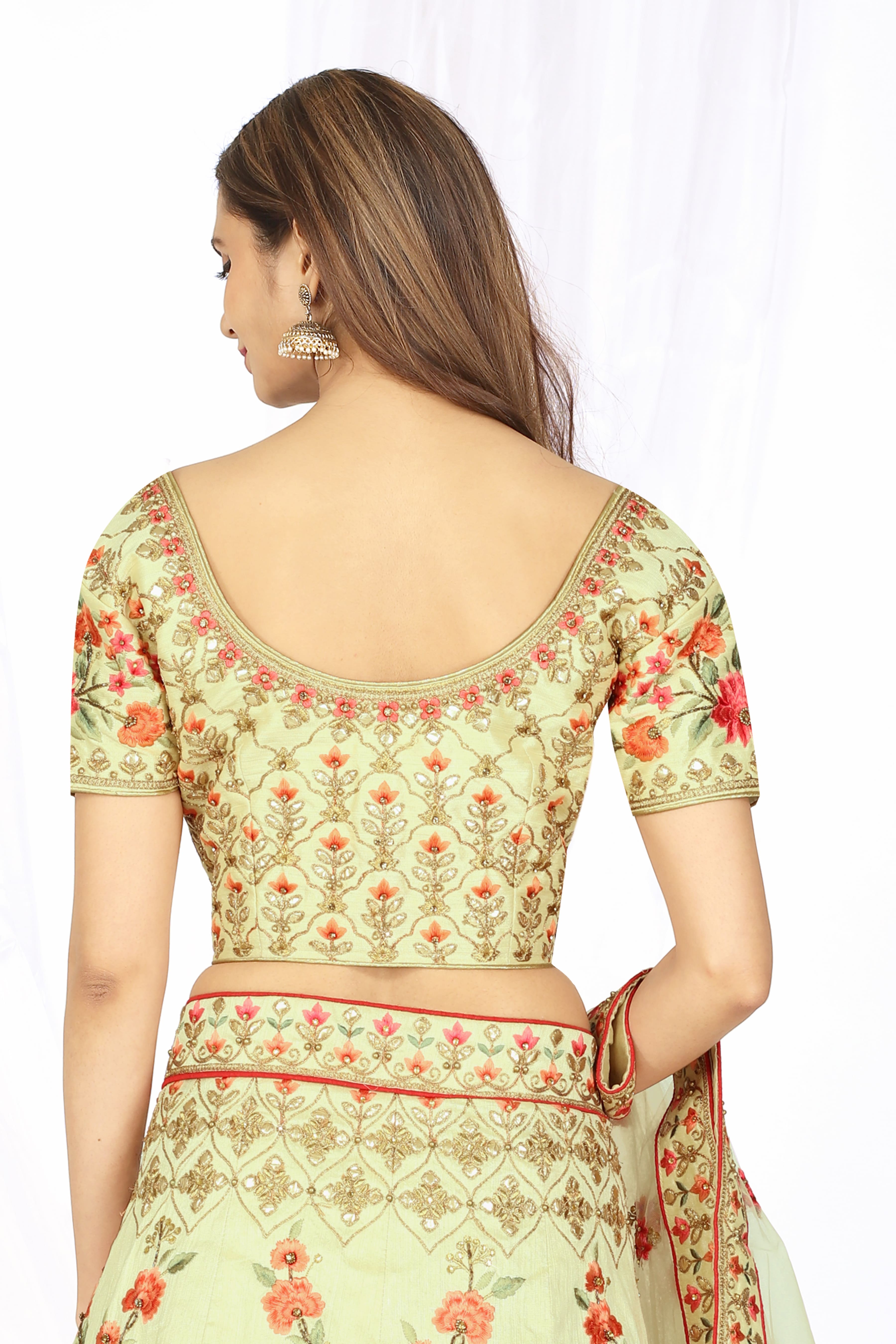 Light Green Wholesale Lehenga Choli