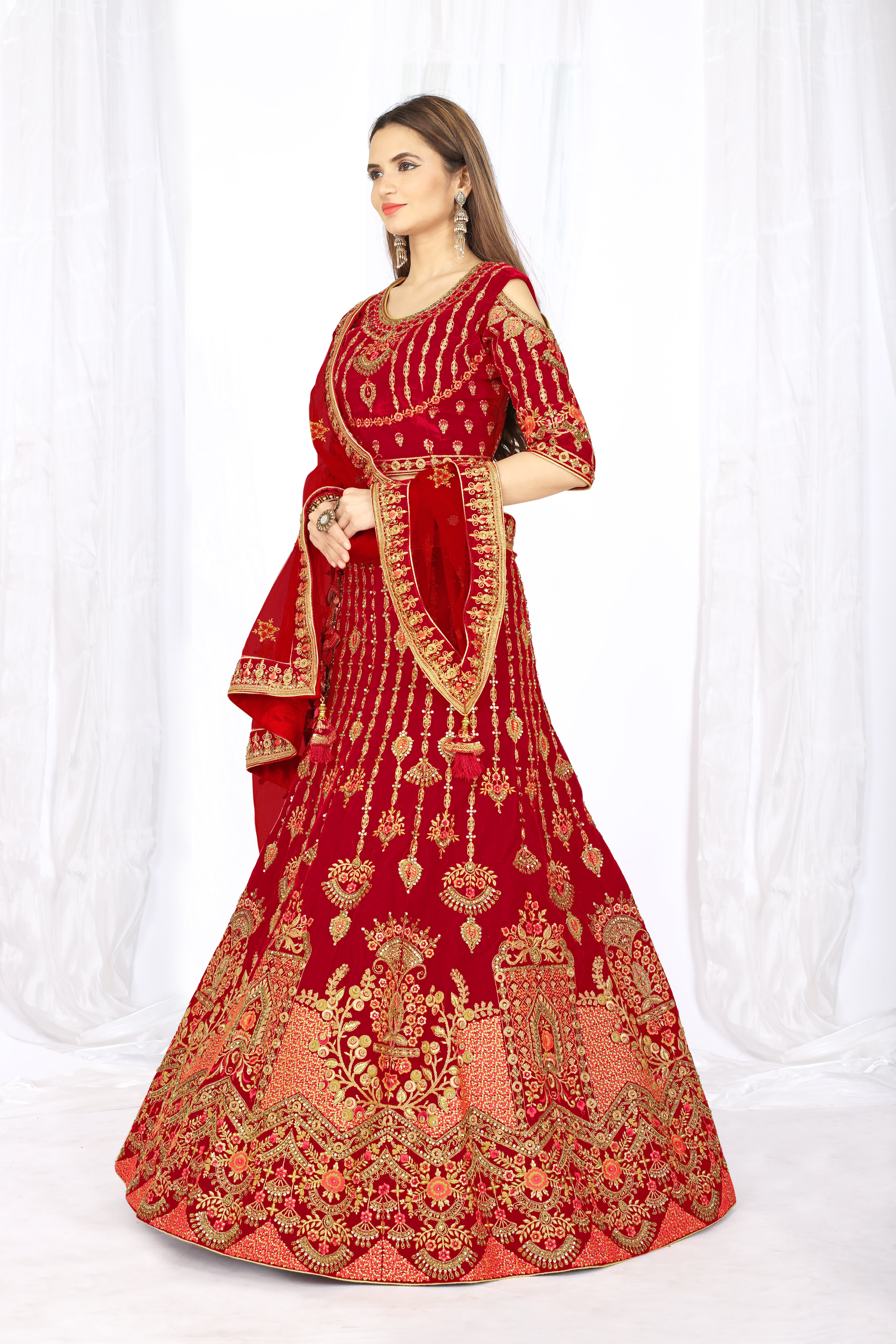 Fc Launching Red Lehengas Designs For Women