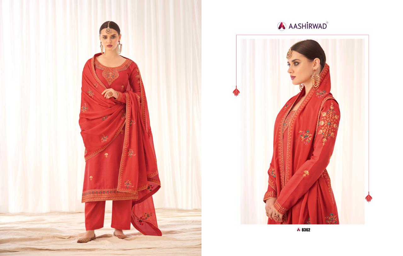 Aashirwad Launching  Rashmi Series  8358  Designer Salwar Kameez Collection