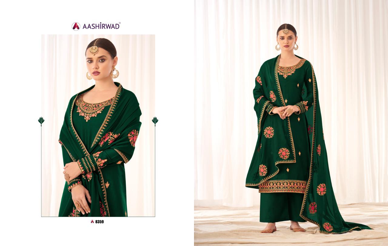 Aashirwad Launching  Rashmi Series  8358  Designer Salwar Kameez Collection