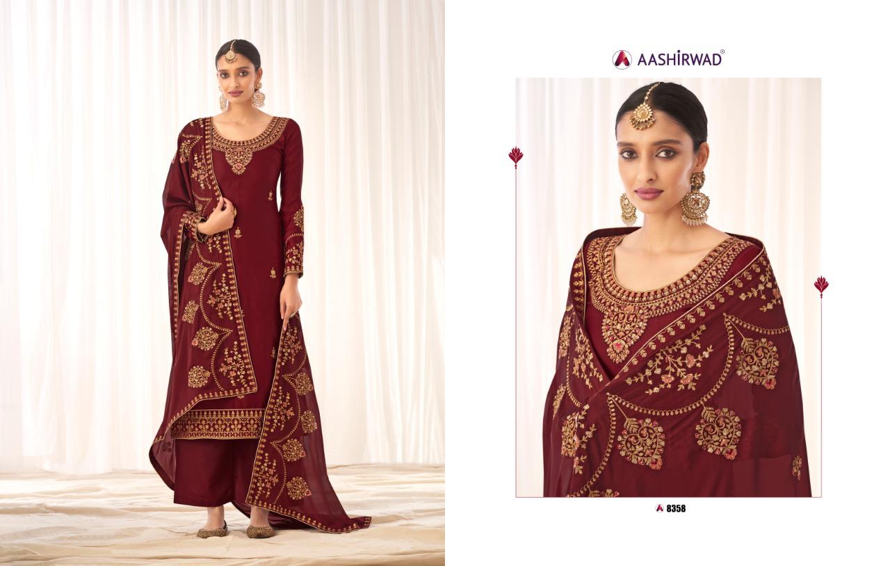 Aashirwad Launching  Rashmi Series  8358  Designer Salwar Kameez Collection