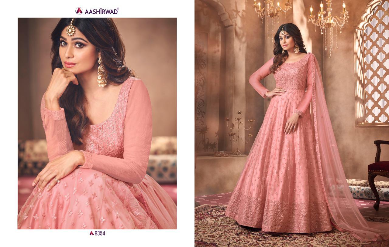 Aashirwad Presents Advika 8354 Series Salwar Kameez Collection