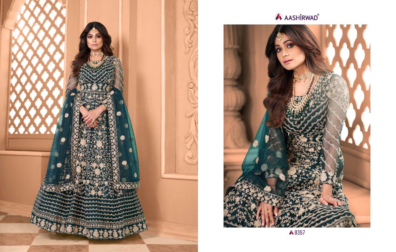 Aashirwad Presents Advika 8354 Series Salwar Kameez Collection