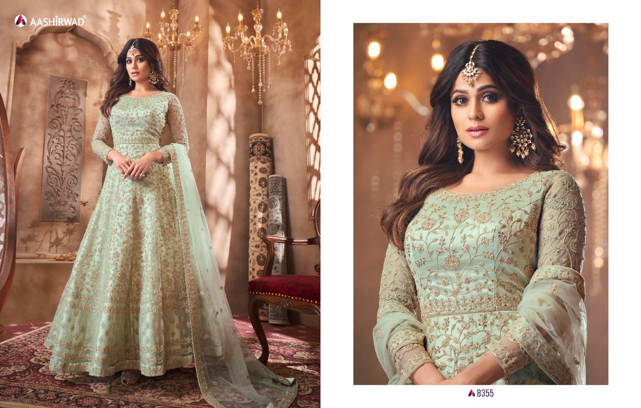 Aashirwad Presents Advika 8354 Series Salwar Kameez Collection
