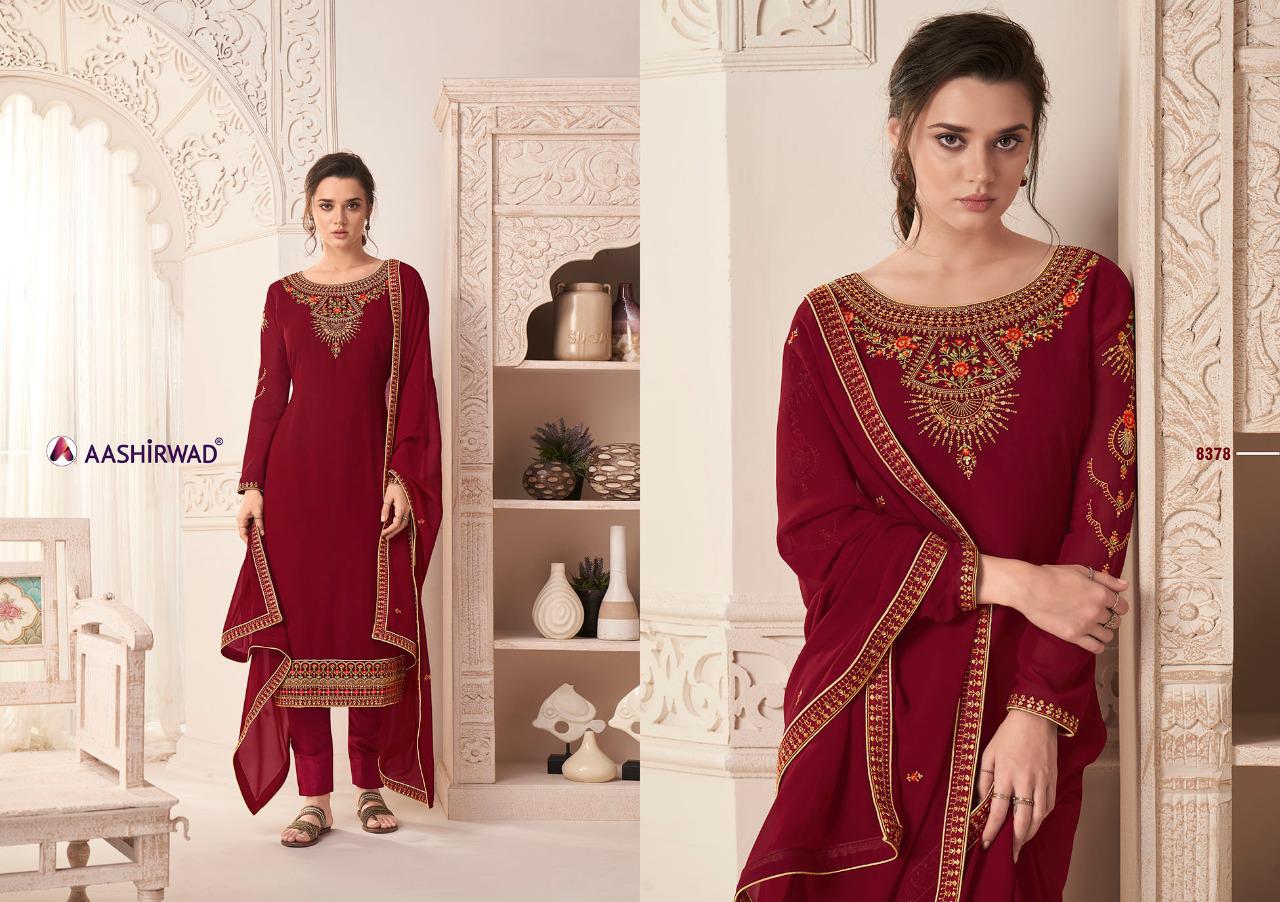 Aashirwad Presents Nargis 8376 Series Designer Salwar Kameez
