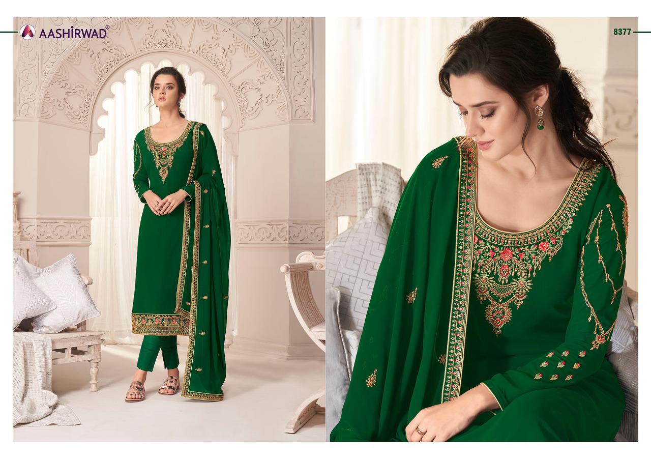 Aashirwad Presents Nargis 8376 Series Designer Salwar Kameez