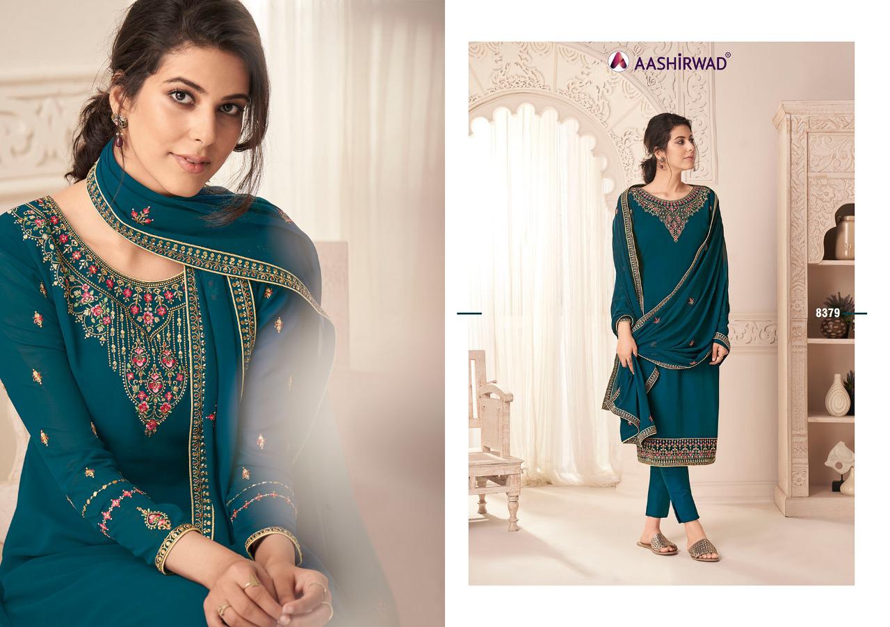 Aashirwad Presents Nargis 8376 Series Designer Salwar Kameez