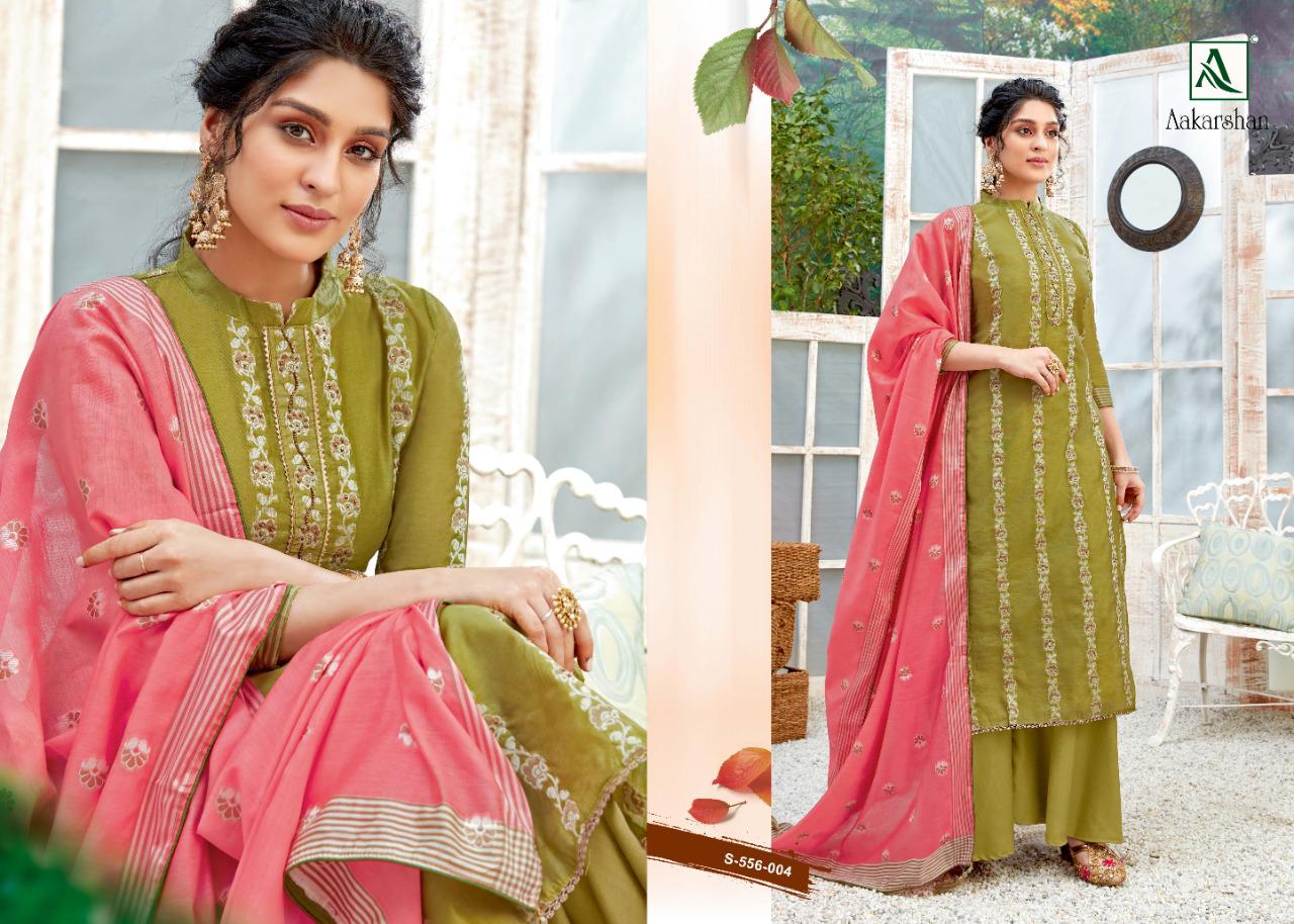 Alok Presents  Aakarshan Exclusive Designer Dress Material