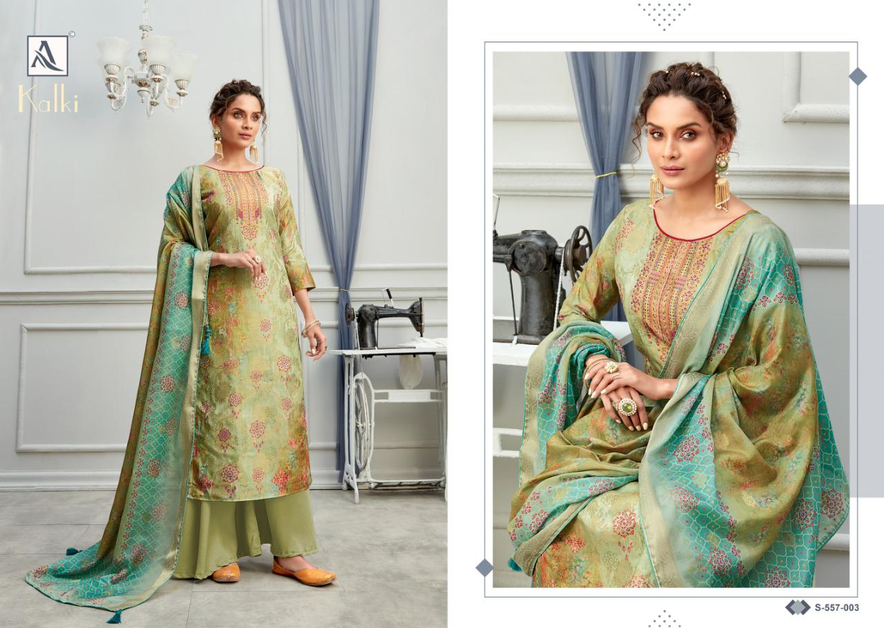 Alok Presents  Kalki Casual Wear Printed Designer Dress Material Collection