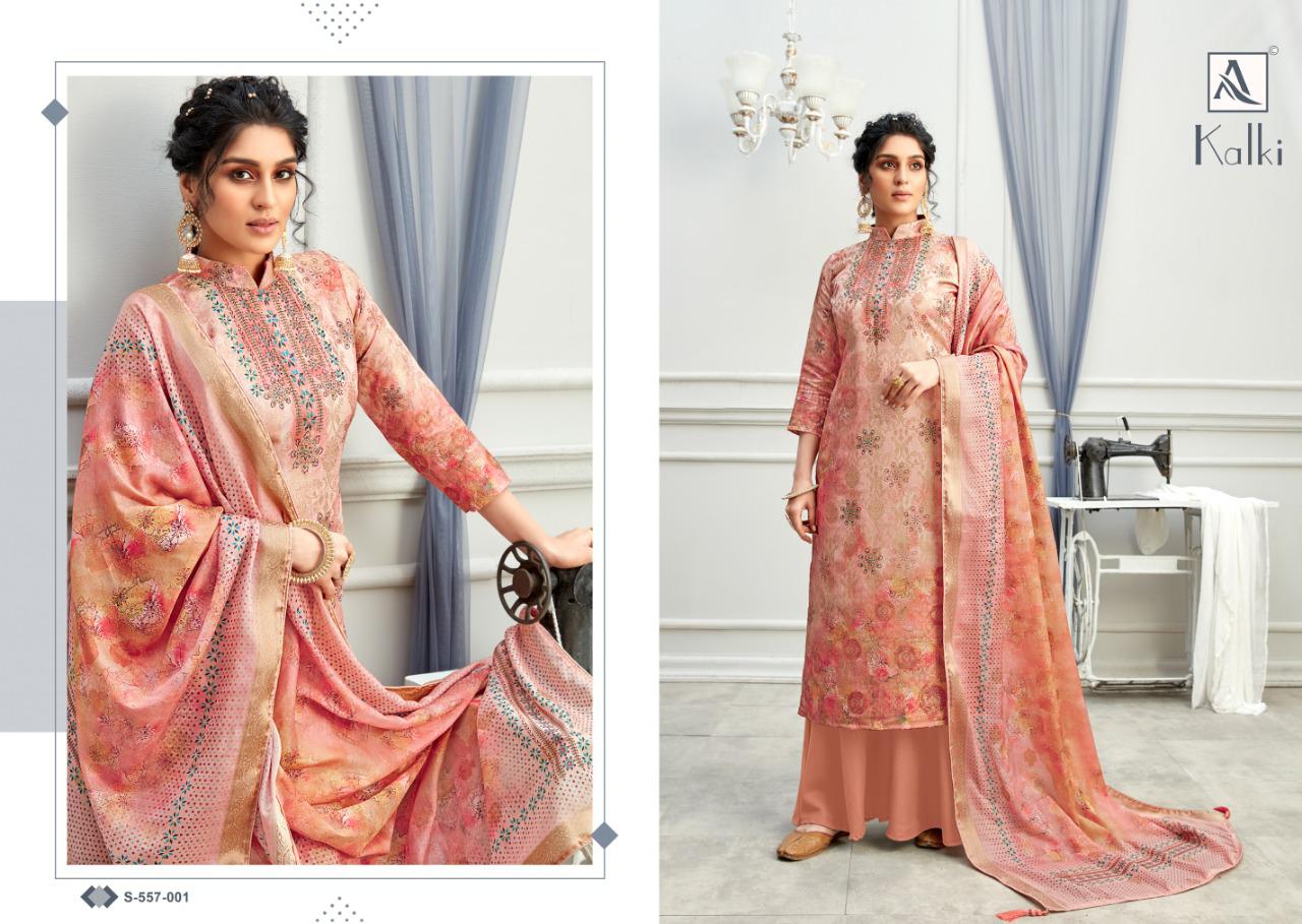 Alok Presents  Kalki Casual Wear Printed Designer Dress Material Collection