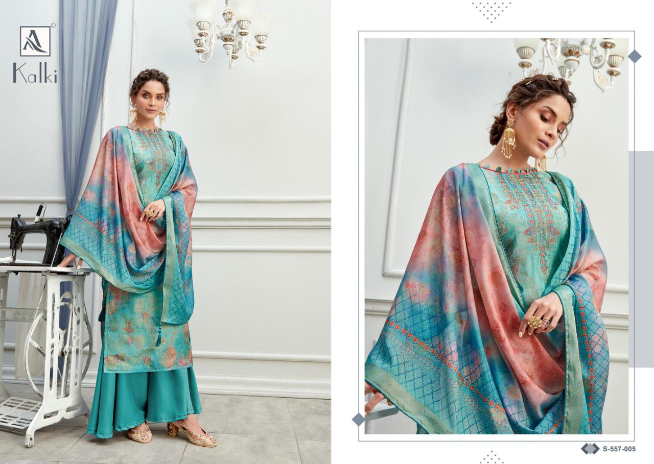 Alok Presents  Kalki Casual Wear Printed Designer Dress Material Collection