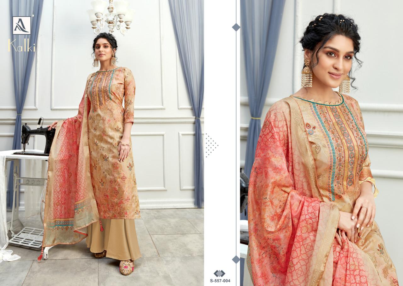 Alok Presents  Kalki Casual Wear Printed Designer Dress Material Collection