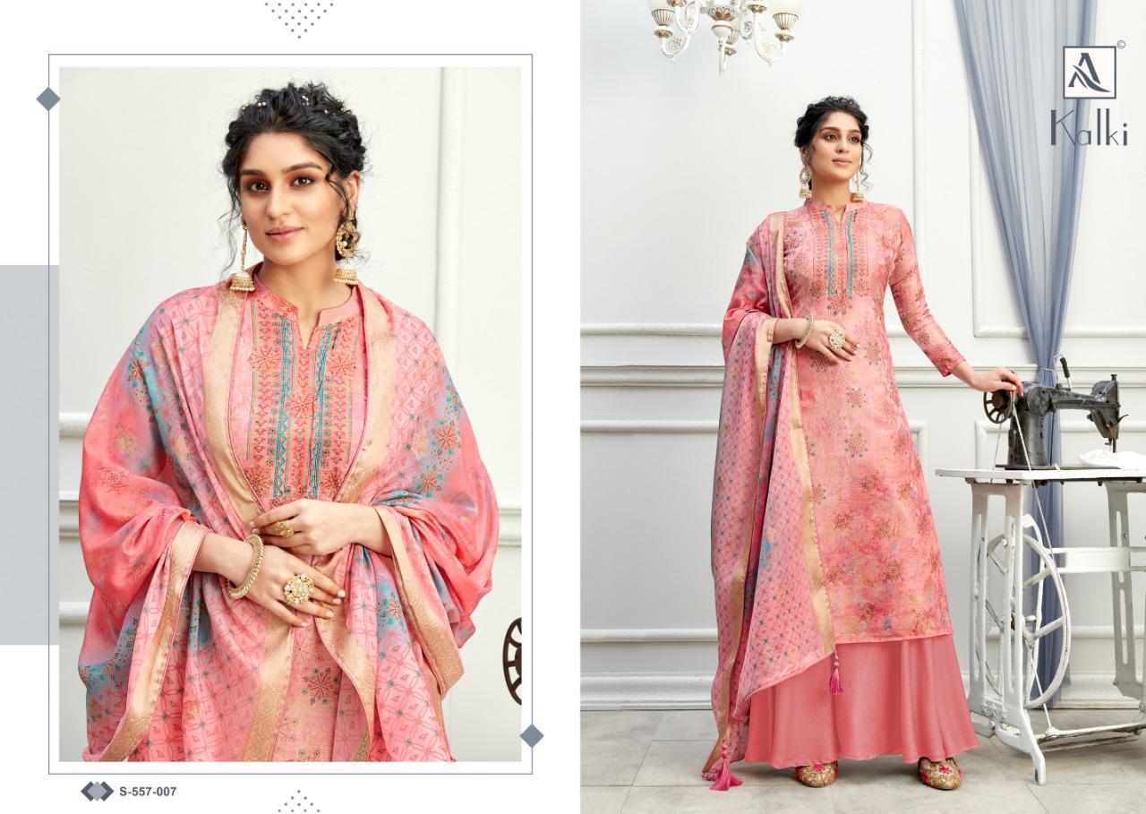 Alok Presents  Kalki Casual Wear Printed Designer Dress Material Collection
