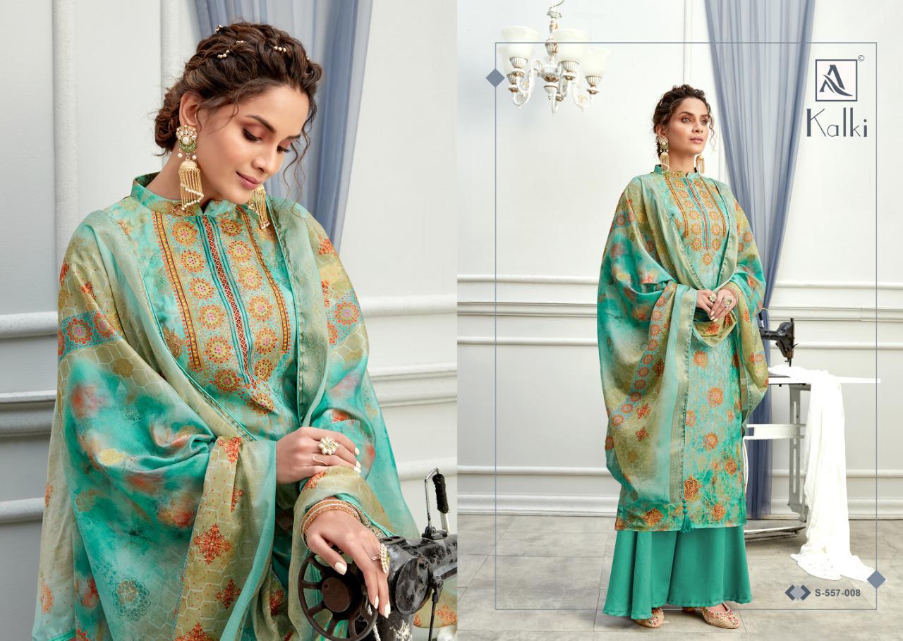 Alok Presents  Kalki Casual Wear Printed Designer Dress Material Collection