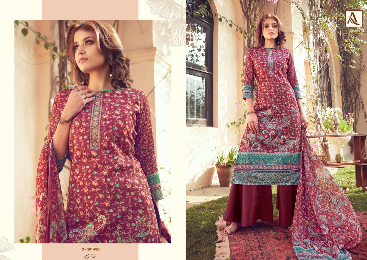 Alok Presents Mehraan Designer Dress Material