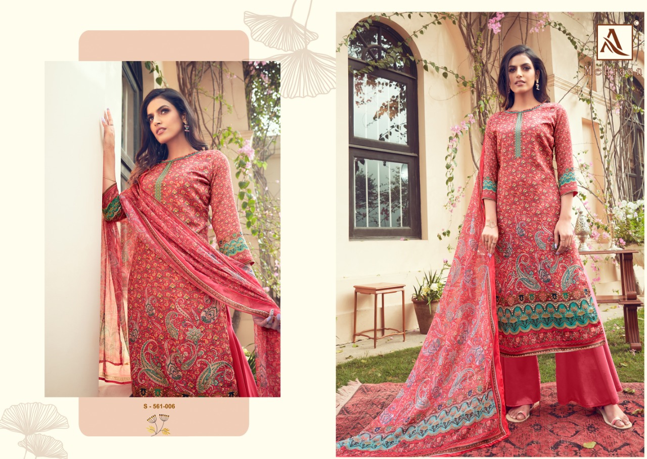 Alok Presents Mehraan Designer Dress Material