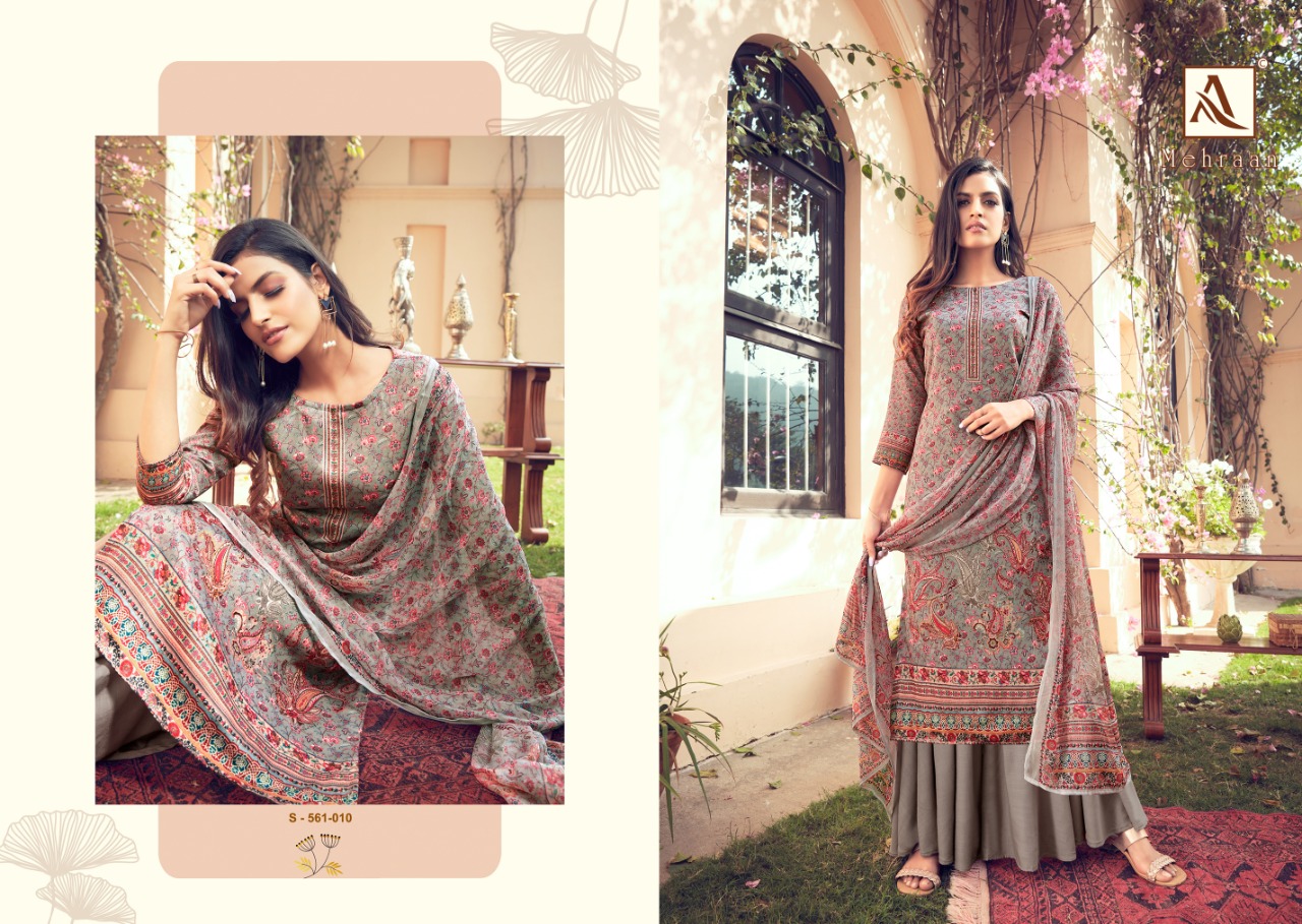 Alok Presents Mehraan Designer Dress Material