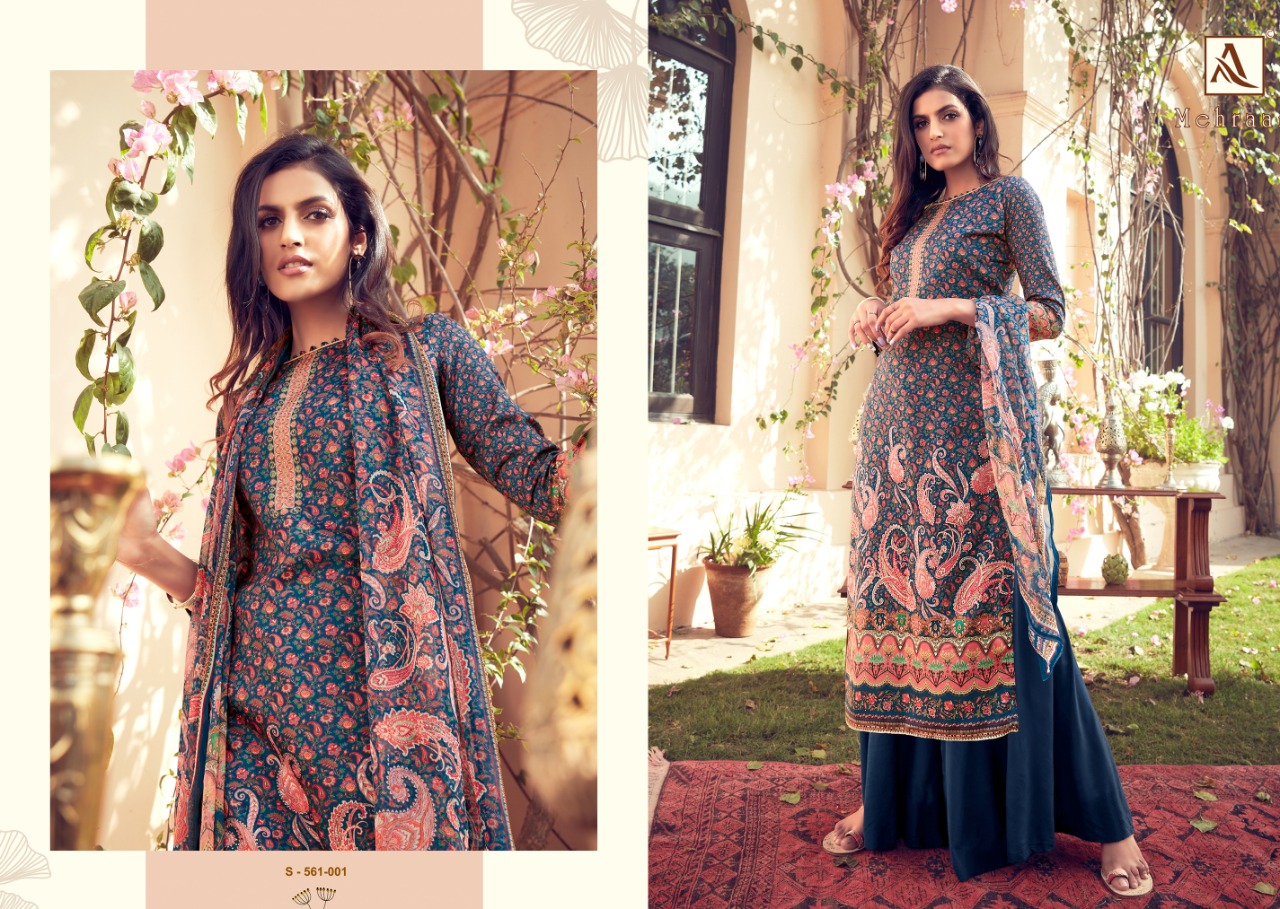 Alok Presents Mehraan Designer Dress Material