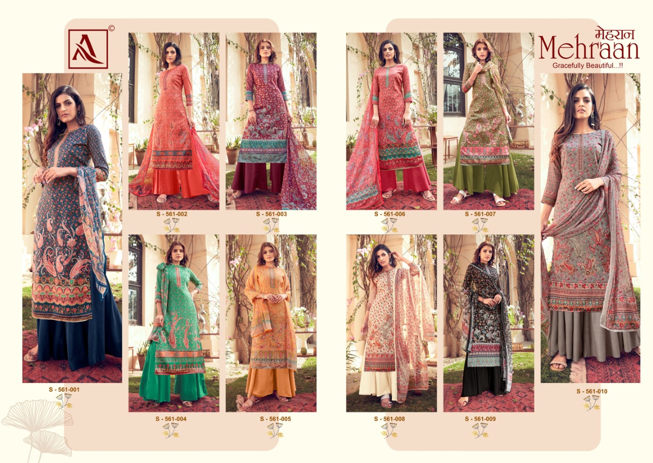 Alok Presents Mehraan Designer Dress Material