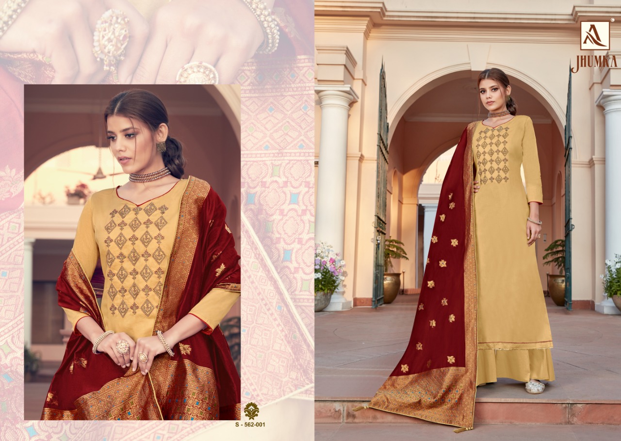 Alok Presents Jhumka  Designer  Fancy Dress Material
