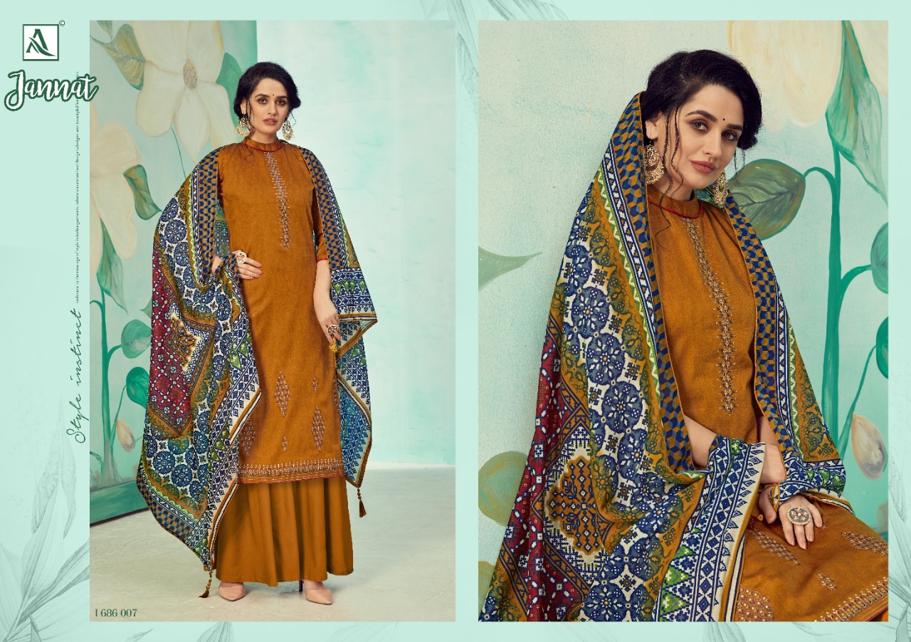 Alok Prsesnts Jannat Designer Dress Material