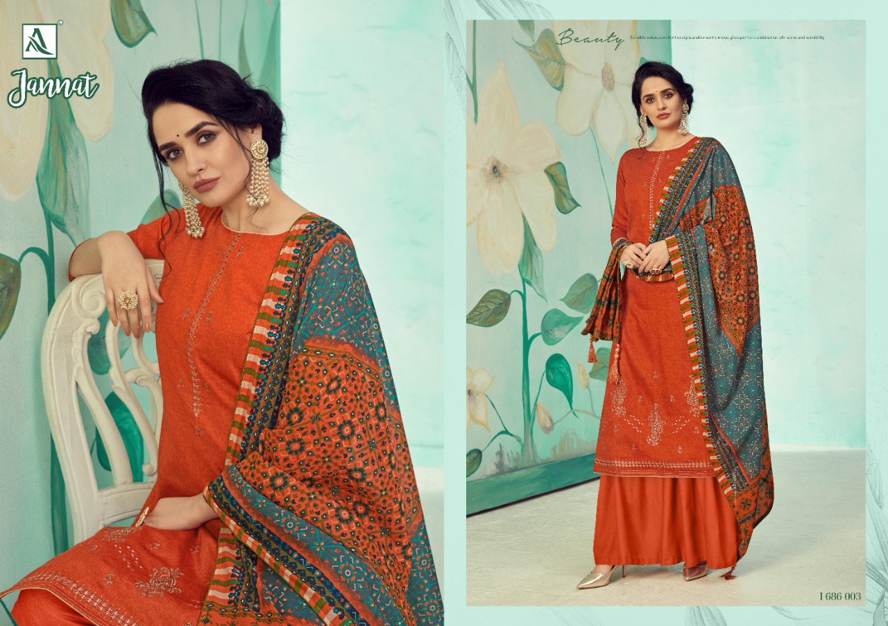 Alok Prsesnts Jannat Designer Dress Material