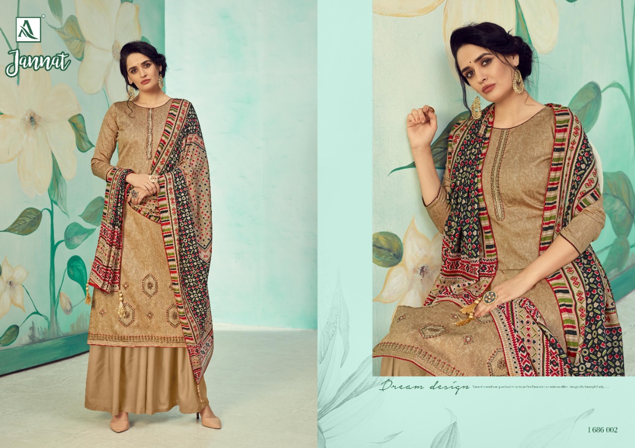 Alok Prsesnts Jannat Designer Dress Material
