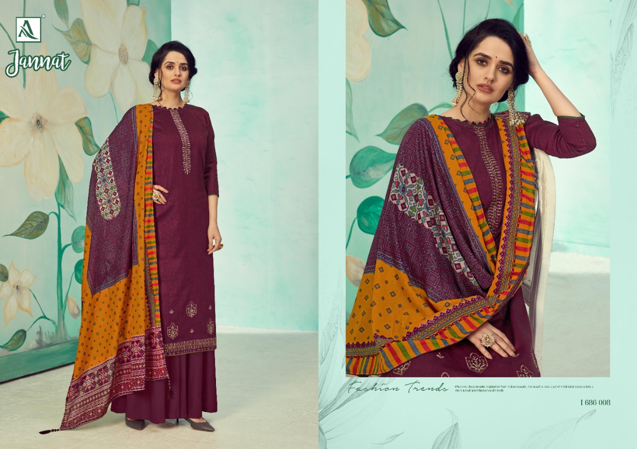 Alok Prsesnts Jannat Designer Dress Material
