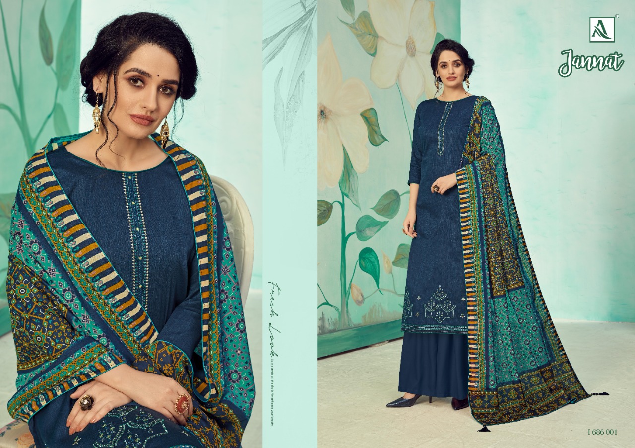 Alok Prsesnts Jannat Designer Dress Material