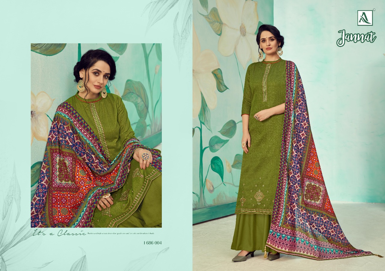 Alok Prsesnts Jannat Designer Dress Material