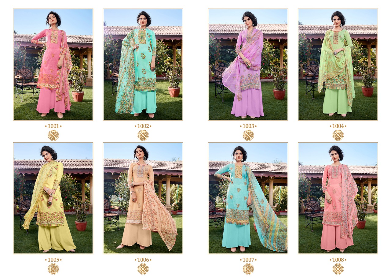 Anita Kesariya  Presents  Simran Digital Print Designer Dress Material