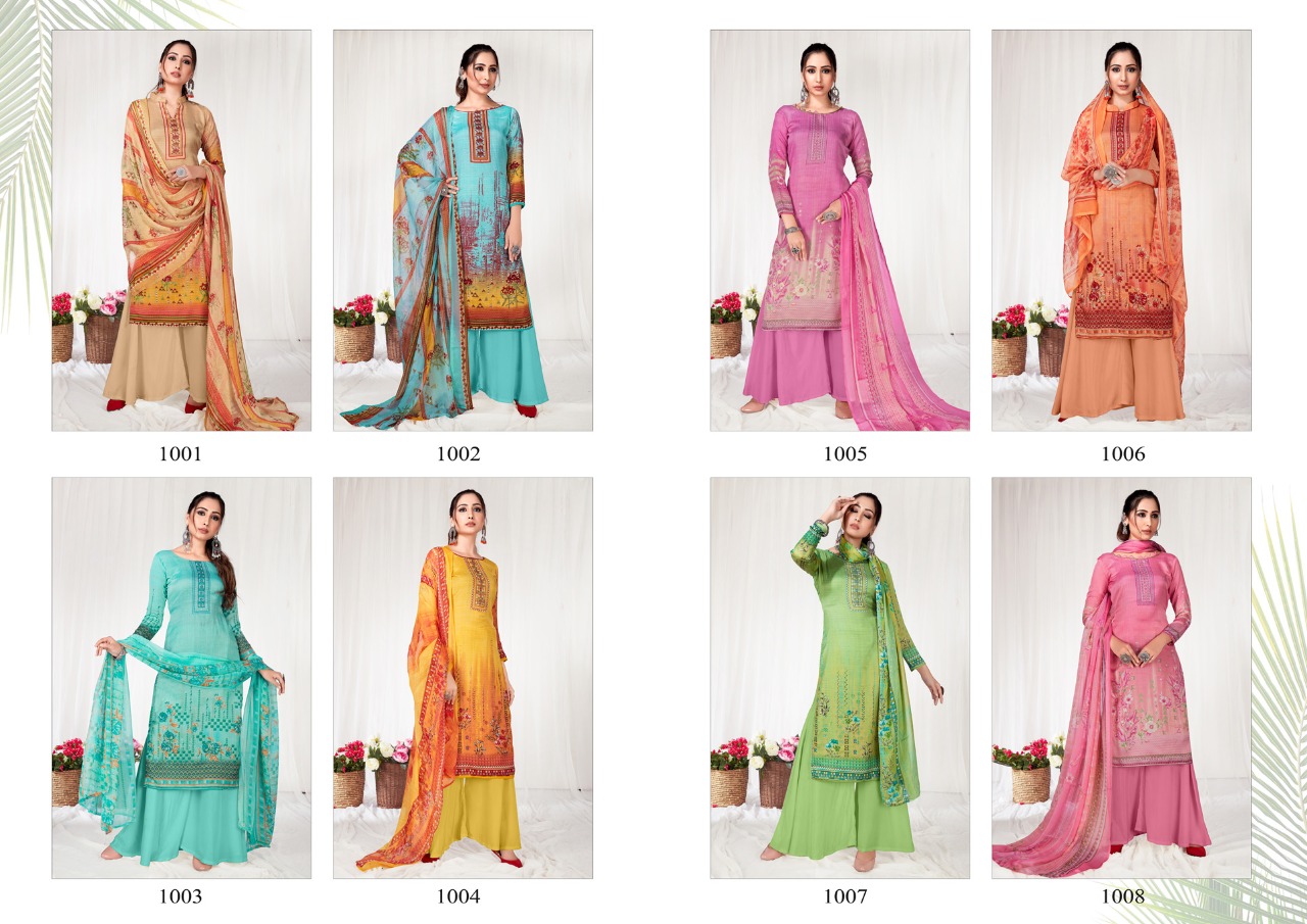 Anita Kesariya Presents  Zaara Cotton Designer Dress Material