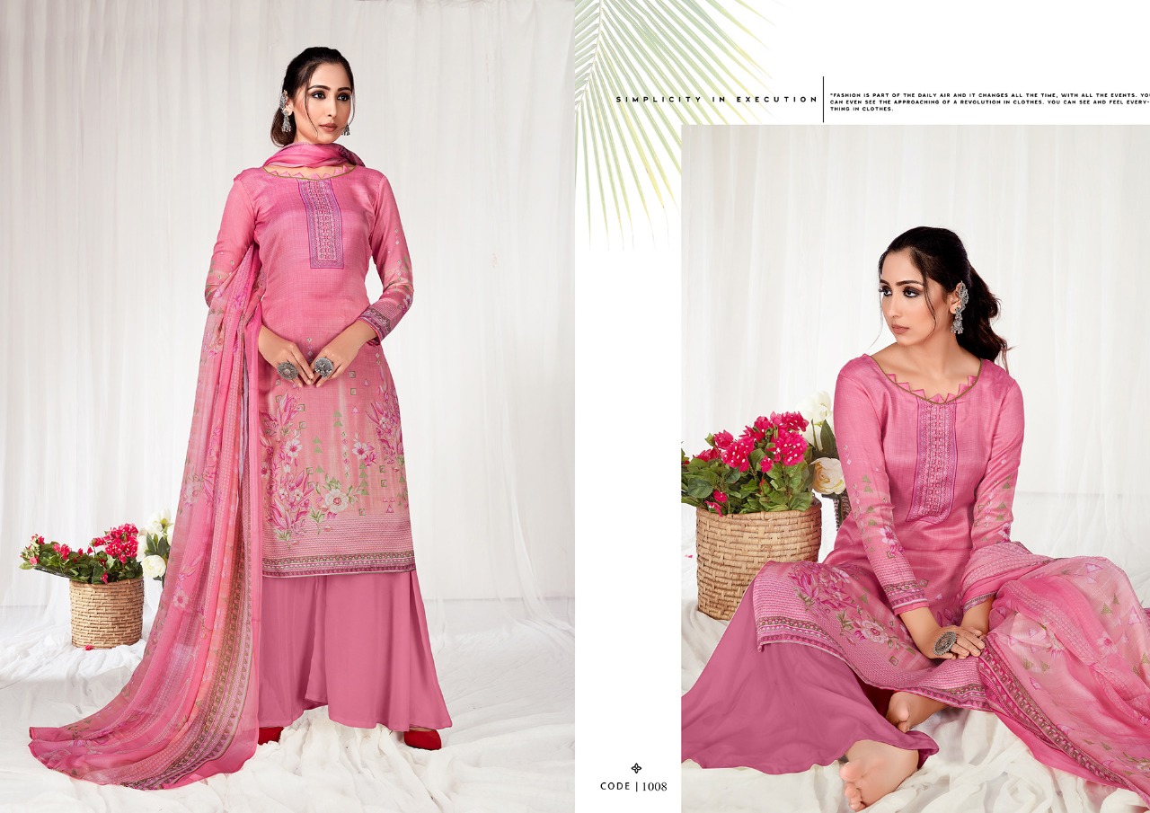 Anita Kesariya Presents  Zaara Cotton Designer Dress Material