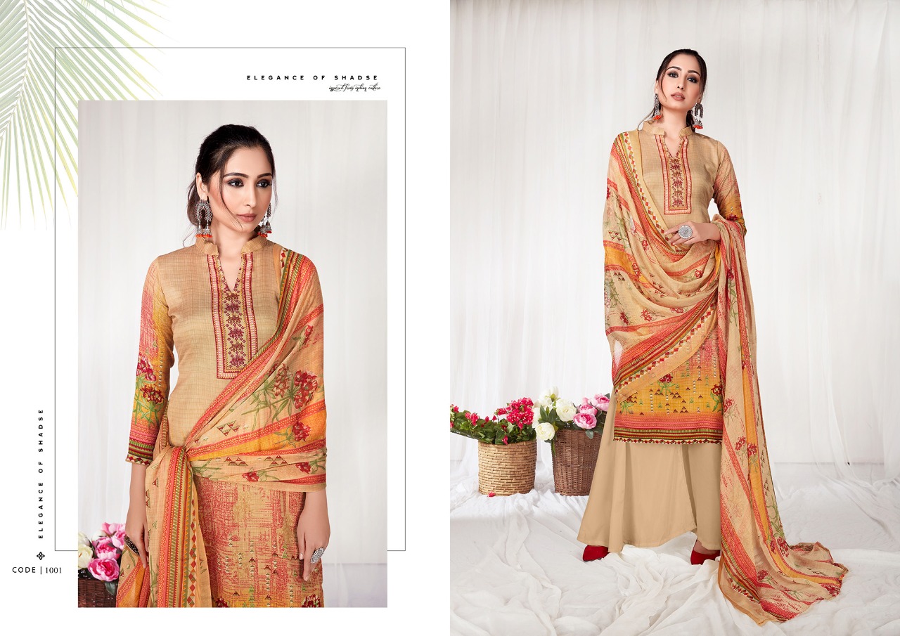 Anita Kesariya Presents  Zaara Cotton Designer Dress Material