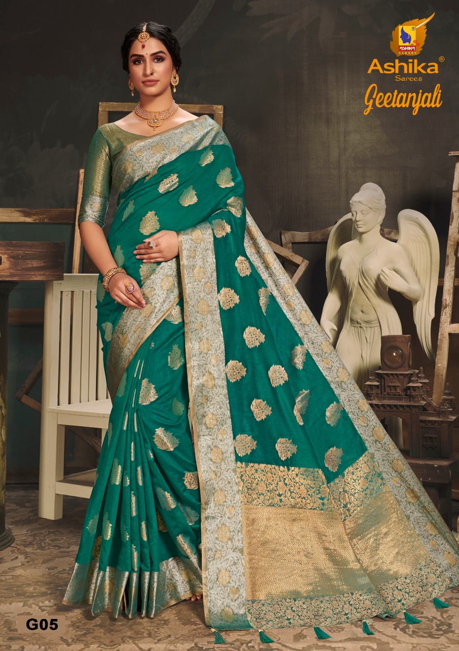 Ashika Presents  Geetanjali Banarasi Silk Saree Collection