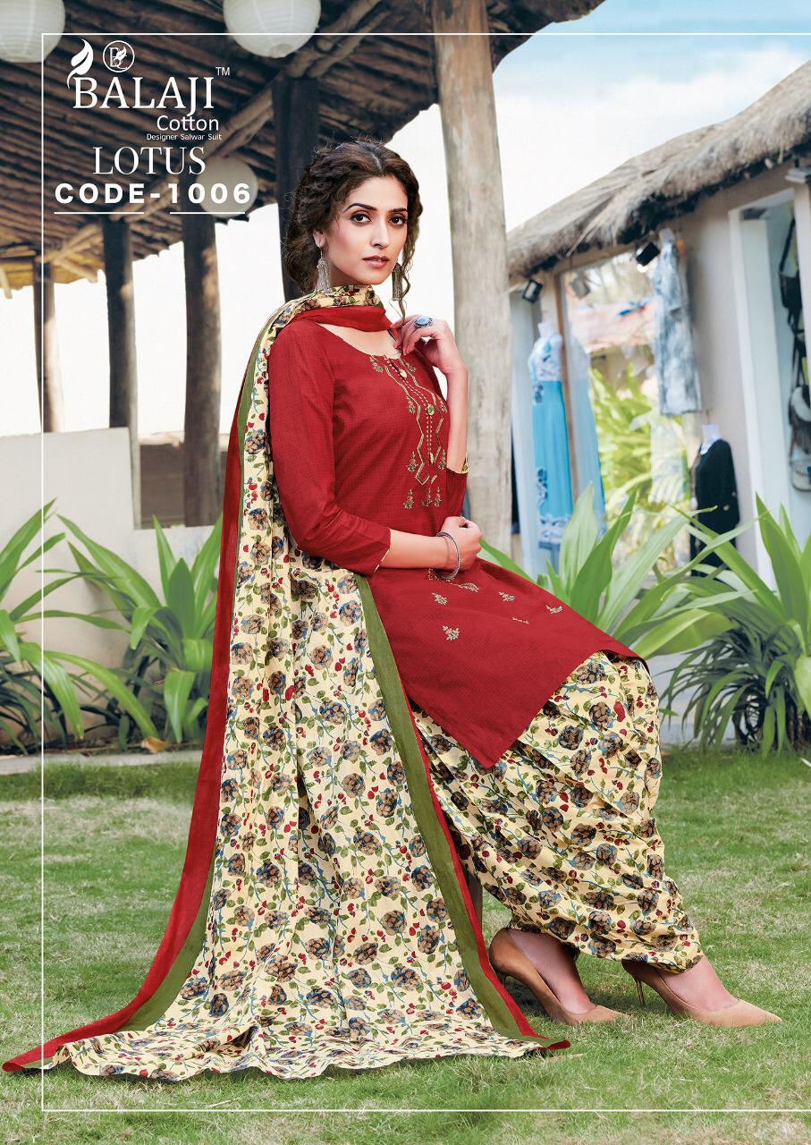 Balaji Presents Cotton Lotus  Vol 1  Cotton Dress Materials