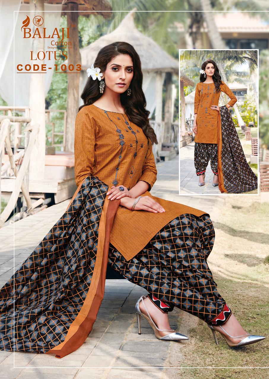 Balaji Presents Cotton Lotus  Vol 1  Cotton Dress Materials